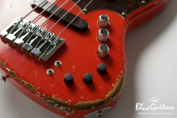 XJ-1T 5st Fiesta Red (Lacquer) Heavy Aged/Alder/R #2386