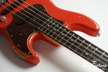 XJ-1T 5st Fiesta Red (Lacquer) Heavy Aged/Alder/R #2386