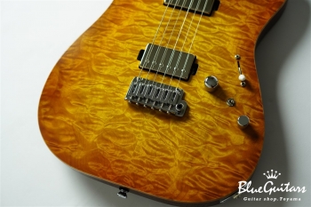 HI STA CUSTOM 648 Quilted Maple/Mahogany - Amber Burst