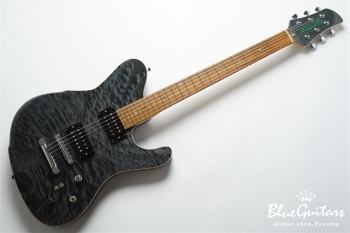 BORDER CUSTOM 666 Quilted Maple Top Mahogany Back - Trans Black