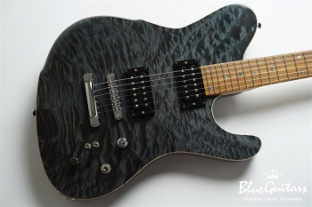 BORDER CUSTOM 666 Quilted Maple Top Mahogany Back - Trans Black