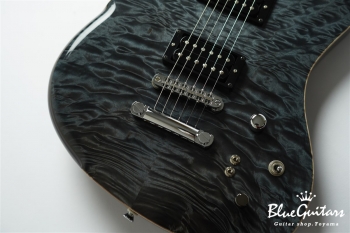 BORDER CUSTOM 666 Quilted Maple Top Mahogany Back - Trans Black