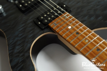 BORDER CUSTOM 666 Quilted Maple Top Mahogany Back - Trans Black