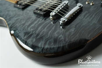 BORDER CUSTOM 666 Quilted Maple Top Mahogany Back - Trans Black