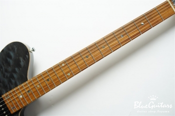 BORDER CUSTOM 666 Quilted Maple Top Mahogany Back - Trans Black