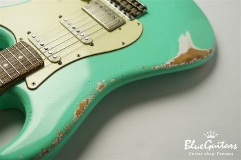 XSC-2 - Surf Green / Heavy Aged / Alder / R / Roasted Flame Maple Neck / MH #2038