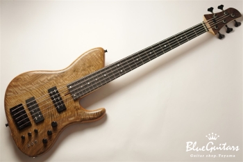 SHB5 CUSTOM Claro Walnut / Mahogany / Ebony F.B. Half. Matt.