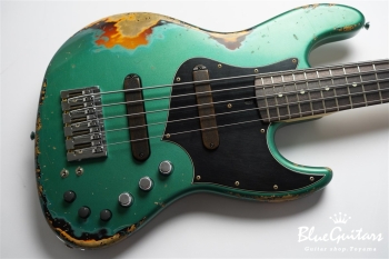 XJ-1T 5st Sherwood Green over 3TS (Lacquer) Heavy Aged / Alder / R / MH #2518
