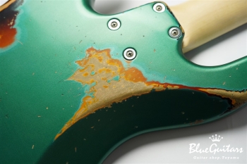 XJ-1T 5st Sherwood Green over 3TS (Lacquer) Heavy Aged / Alder / R / MH #2518