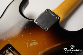 1963 Stratocaster Relic - Wide Black Faded 2-Color Sunburst