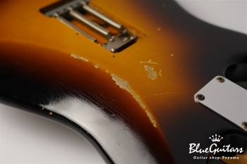 1963 Stratocaster Relic - Wide Black Faded 2-Color Sunburst