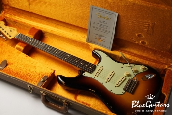 1963 Stratocaster Relic - Wide Black Faded 2-Color Sunburst