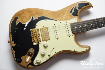 XSC-2 - Black / Super Heavy Aged / Alder / R / Roasted Flame Maple Neck #2611