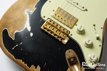 XSC-2 - Black / Super Heavy Aged / Alder / R / Roasted Flame Maple Neck #2611