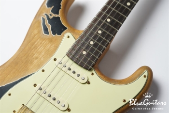 XSC-2 - Black / Super Heavy Aged / Alder / R / Roasted Flame Maple Neck #2611