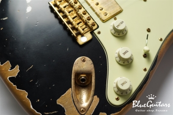 XSC-2 - Black / Super Heavy Aged / Alder / R / Roasted Flame Maple Neck #2611