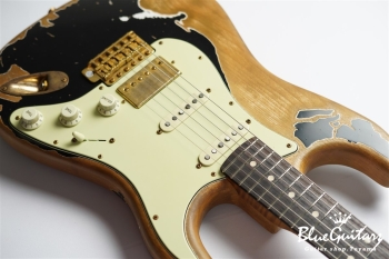 XSC-2 - Black / Super Heavy Aged / Alder / R / Roasted Flame Maple Neck #2611