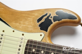 XSC-2 - Black / Super Heavy Aged / Alder / R / Roasted Flame Maple Neck #2611