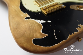 XSC-2 - Black / Super Heavy Aged / Alder / R / Roasted Flame Maple Neck #2611