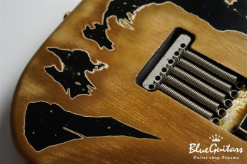 XSC-2 - Black / Super Heavy Aged / Alder / R / Roasted Flame Maple Neck #2611