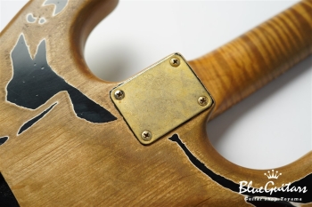 XSC-2 - Black / Super Heavy Aged / Alder / R / Roasted Flame Maple Neck #2611