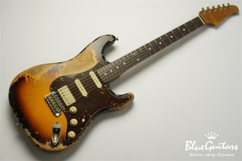 XSC-2 - 2Tone Burst / Super Heavy Aged / Alder / R / Roasted Flame Maple Neck #2612