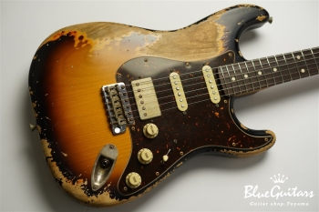 XSC-2 - 2Tone Burst / Super Heavy Aged / Alder / R / Roasted Flame Maple Neck #2612