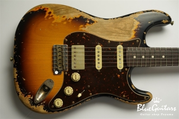 XSC-2 - 2Tone Burst / Super Heavy Aged / Alder / R / Roasted Flame Maple Neck #2612