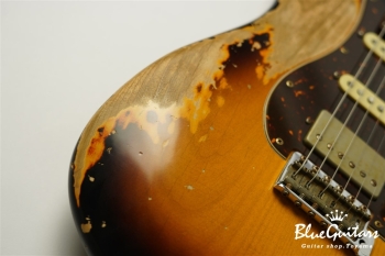 XSC-2 - 2Tone Burst / Super Heavy Aged / Alder / R / Roasted Flame Maple Neck #2612