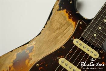 XSC-2 - 2Tone Burst / Super Heavy Aged / Alder / R / Roasted Flame Maple Neck #2612