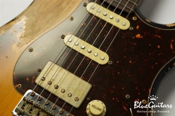 XSC-2 - 2Tone Burst / Super Heavy Aged / Alder / R / Roasted Flame Maple Neck #2612