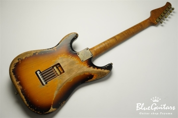 XSC-2 - 2Tone Burst / Super Heavy Aged / Alder / R / Roasted Flame Maple Neck #2612