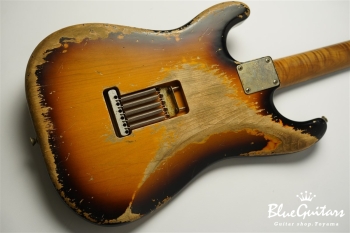XSC-2 - 2Tone Burst / Super Heavy Aged / Alder / R / Roasted Flame Maple Neck #2612