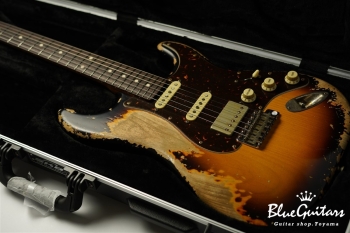 XSC-2 - 2Tone Burst / Super Heavy Aged / Alder / R / Roasted Flame Maple Neck #2612