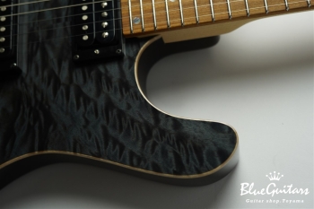 BORDER CUSTOM 666 Quilted Maple Top Mahogany Back - Trans Black