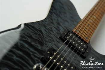 BORDER CUSTOM 666 Quilted Maple Top Mahogany Back - Trans Black