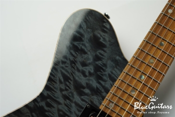 BORDER CUSTOM 666 Quilted Maple Top Mahogany Back - Trans Black
