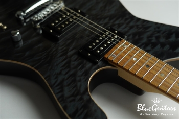 BORDER CUSTOM 666 Quilted Maple Top Mahogany Back - Trans Black