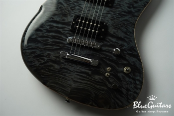 BORDER CUSTOM 666 Quilted Maple Top Mahogany Back - Trans Black