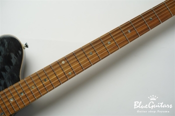 BORDER CUSTOM 666 Quilted Maple Top Mahogany Back - Trans Black