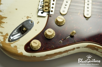 Limited 1962 Stratocaster Super Heavy Relic / Roasted Maple Neck - Aged Olympic White