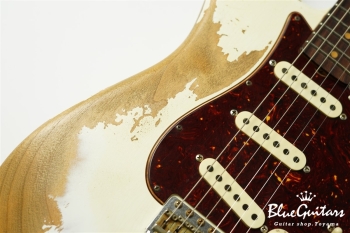 Limited 1962 Stratocaster Super Heavy Relic / Roasted Maple Neck - Aged Olympic White