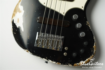 XJ-1T 5st Black (Lacquer) Heavy Aged/Alder/R/MH #2382