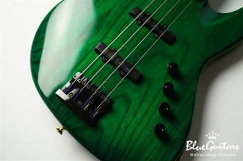 Order 4st Bass / Ash Fretless Modified - See-Thru Green