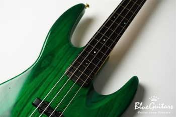 Order 4st Bass / Ash Fretless Modified - See-Thru Green