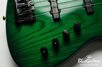 Order 4st Bass / Ash Fretless Modified - See-Thru Green