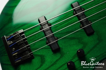 Order 4st Bass / Ash Fretless Modified - See-Thru Green