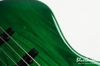 Order 4st Bass / Ash Fretless Modified - See-Thru Green