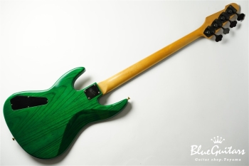 Order 4st Bass / Ash Fretless Modified - See-Thru Green