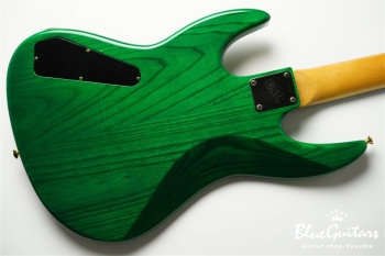 Order 4st Bass / Ash Fretless Modified - See-Thru Green
